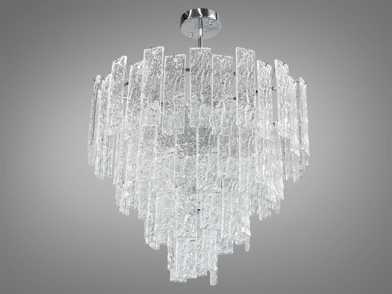 Люстра подвесная на 10 ламп Хром (818/600CH)