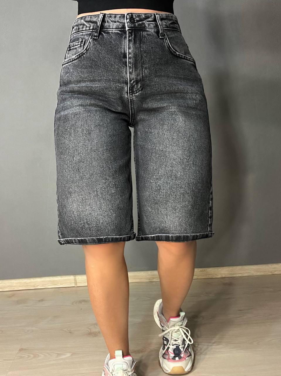 Шорты женские джинсовые Mikaletta 13124 бермуды с подворотом р. 30 Черный (4267) - фото 10 Шорты женские джинсовые Mikaletta 13124 бермуды с подворотом р. 30 Черный (4267) - фото 10