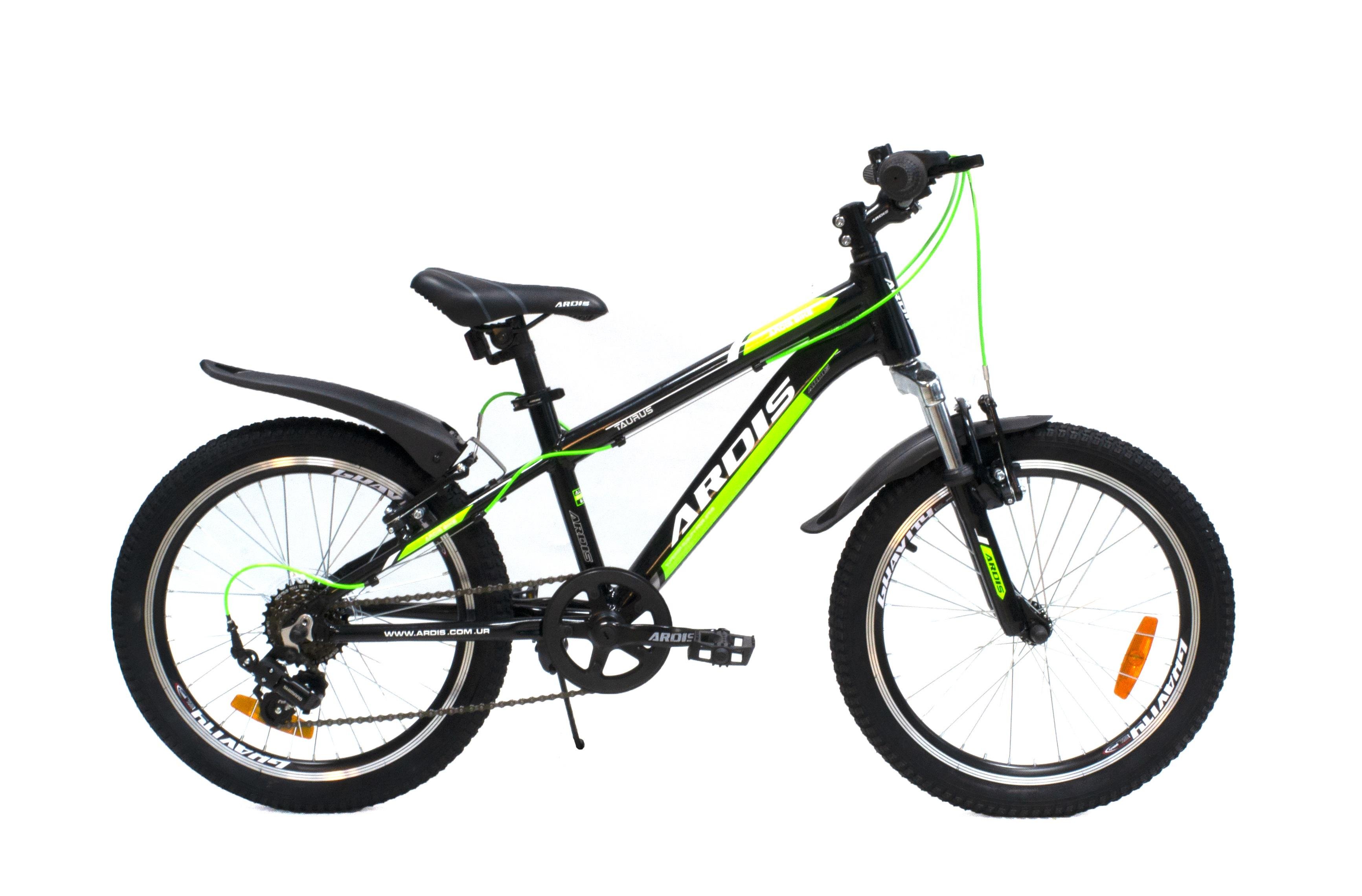 Велосипед Ardis MTB-KID 20 AL TAURUS Чорний/Зелений (0494)