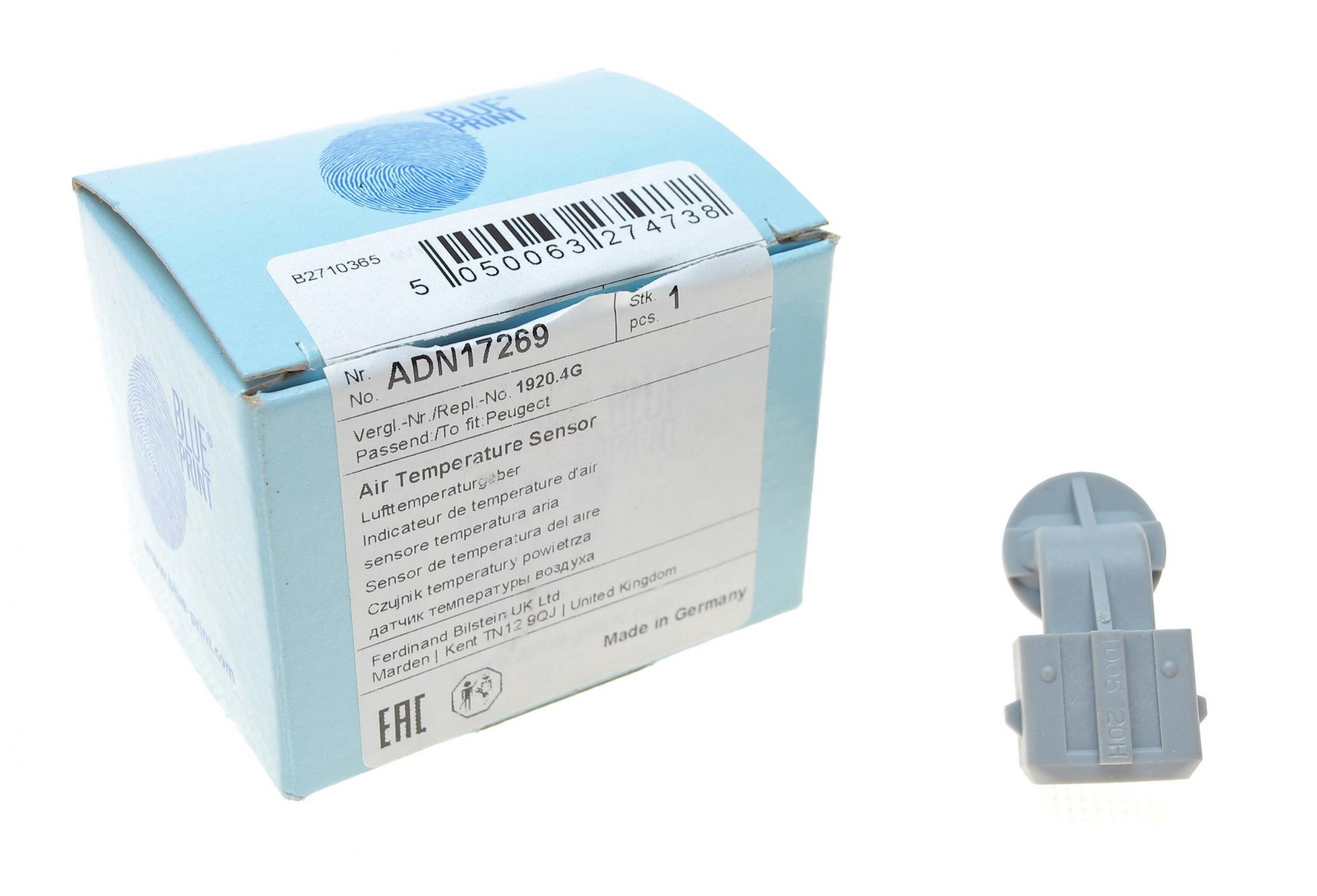 Датчик ABS BLUE PRINT наружной температуры воздуха Renault Trafic/Kangoo/Fiat Scudo 1,1-3,0 96- (ADN17269)
