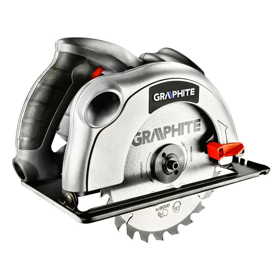 Пила дисковая GRAPHITE 58G488 с регулировкой угла резки 5000 об/мин 1200 Вт