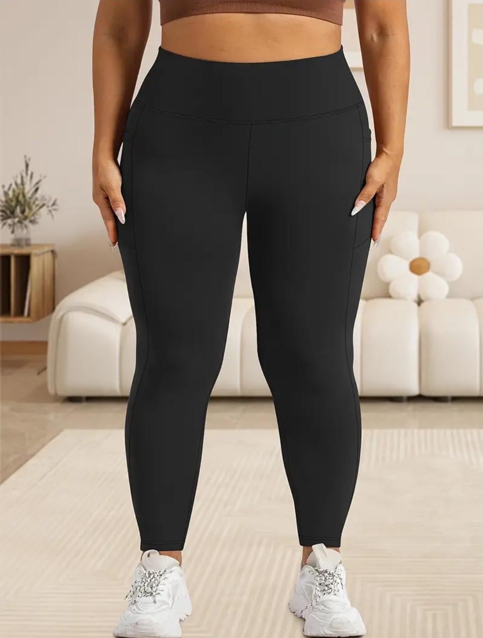 Лосины для фитнеса женские для занятий на улице р. 54-56 Черный (2526782043)