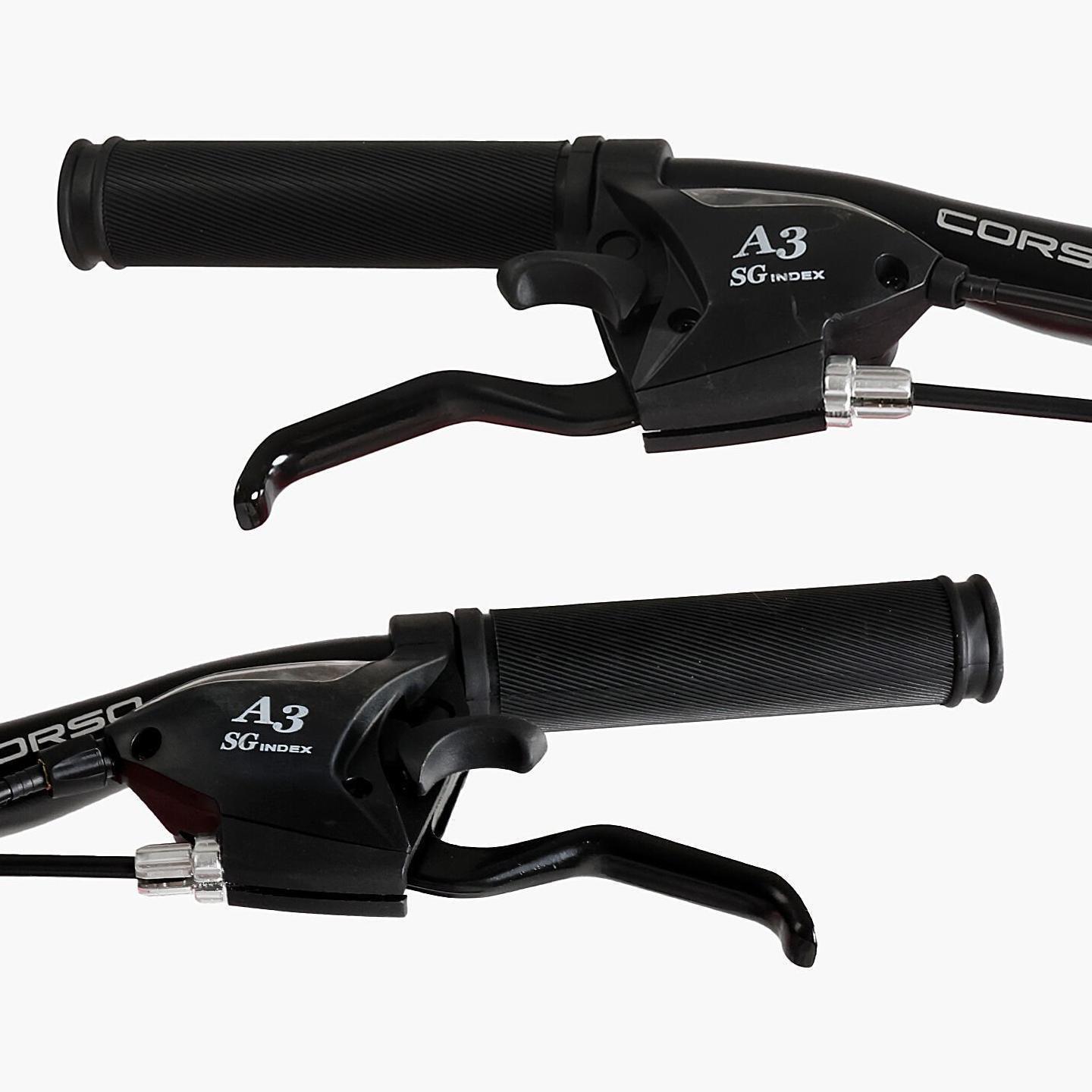 Велосипед гірський підлітковий алюмінієвий Corso Project 24" рама 11" Чорно-помаранчевий - фото 8 Велосипед гірський підлітковий алюмінієвий Corso Project 24" рама 11" Чорно-помаранчевий - фото 8