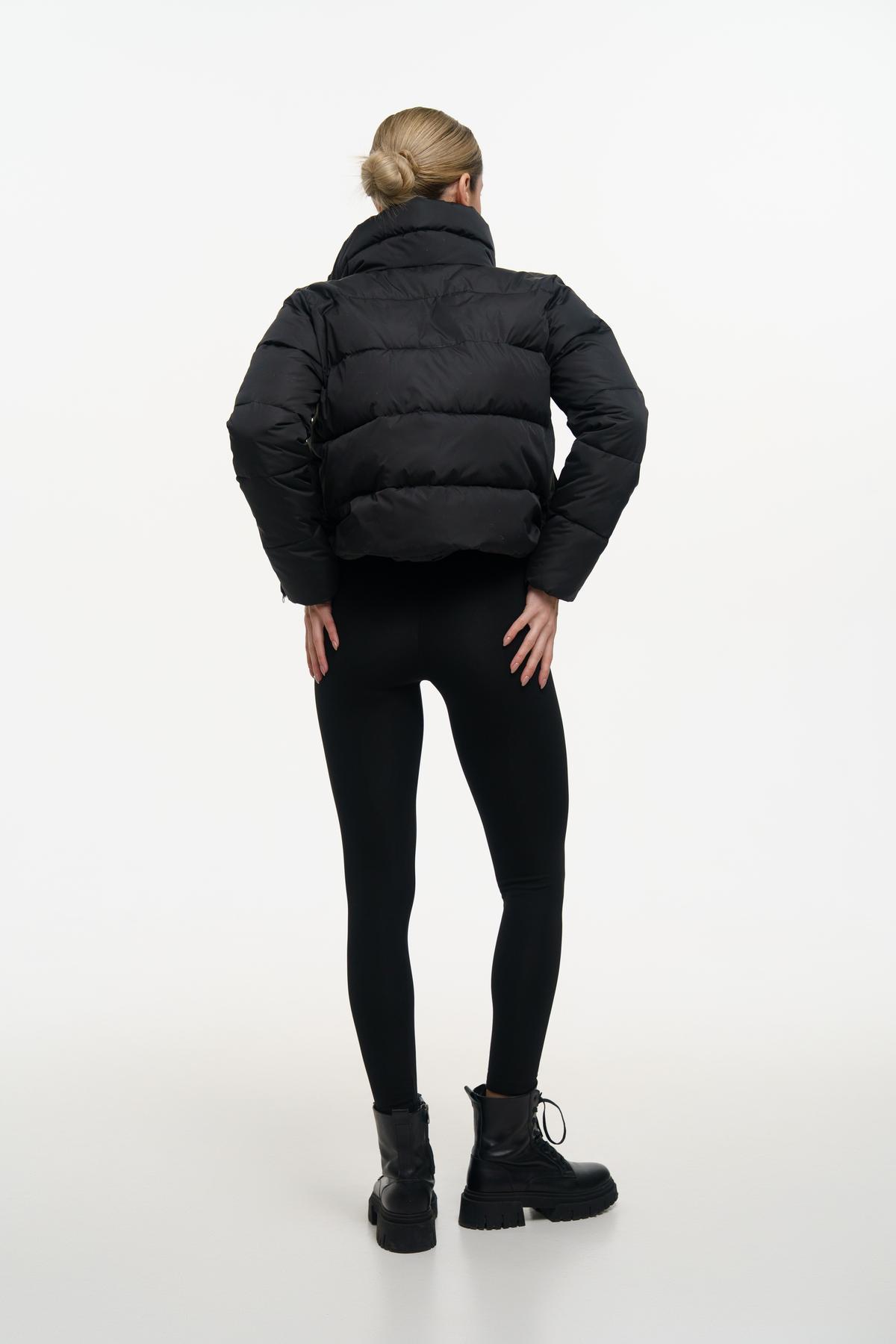 Куртка жіноча коротка Intruder Lolita весняно-осіння M-L Чорний матовий (1614676979/1/2) - фото 3 Куртка жіноча коротка Intruder Lolita весняно-осіння M-L Чорний матовий (1614676979/1/2) - фото 3