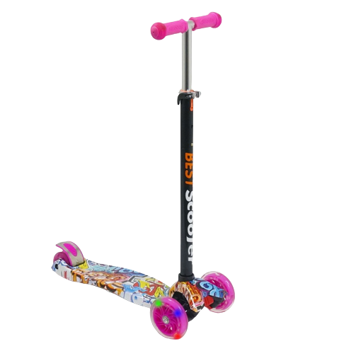 Самокат детский Scooter Maxi Style Cool Draft LP (2T1047)