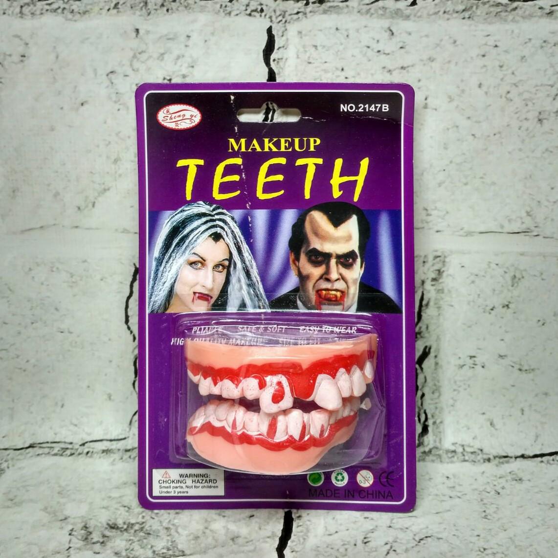 Зубы резиновые челюсть аксесуари на Хэллоуин (MA26-83-2)