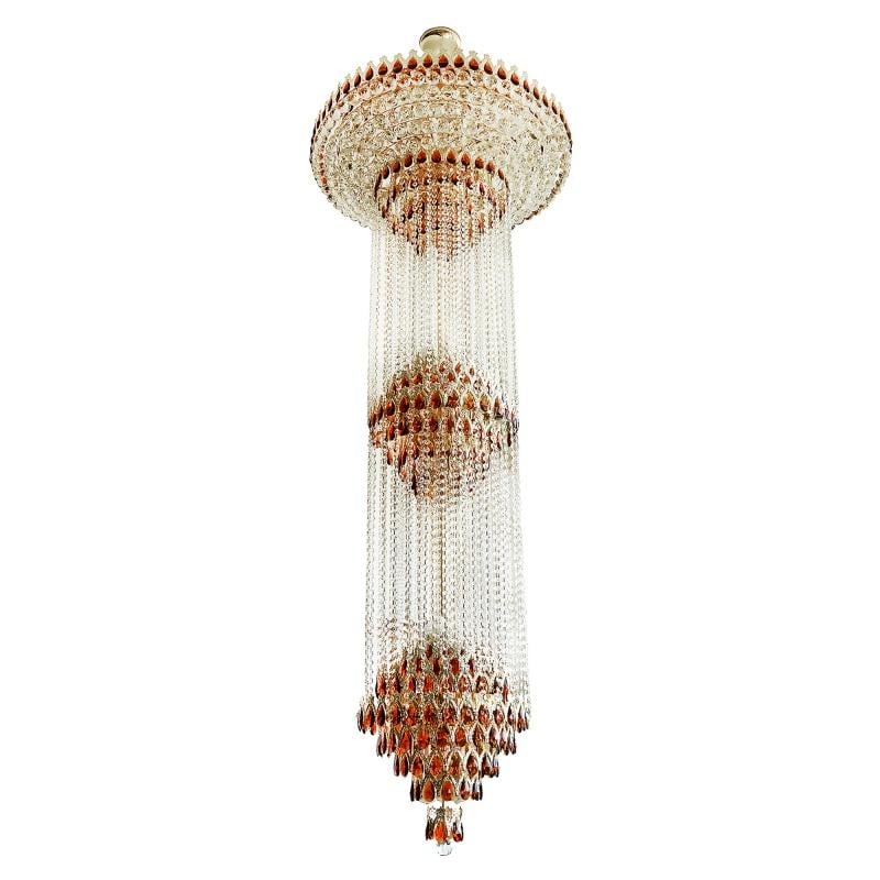 Люстра светодиодная Brille BCL-349S/33 для холла с подсветкой большая