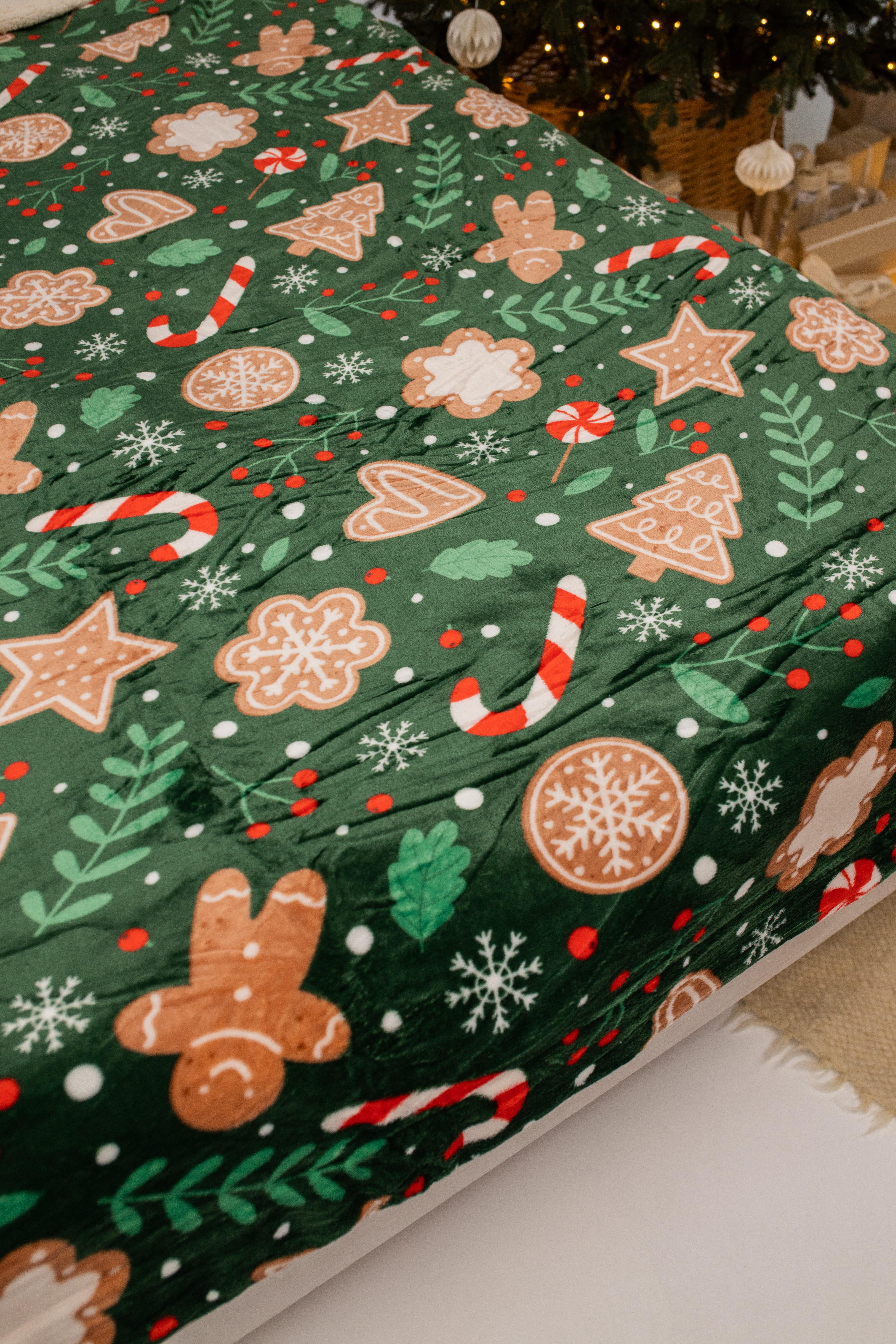 Плед-покрывало Печенье двухстороннее на эко овчине 200x230 см (14052) - фото 5 Плед-покрывало Печенье двухстороннее на эко овчине 200x230 см (14052) - фото 5