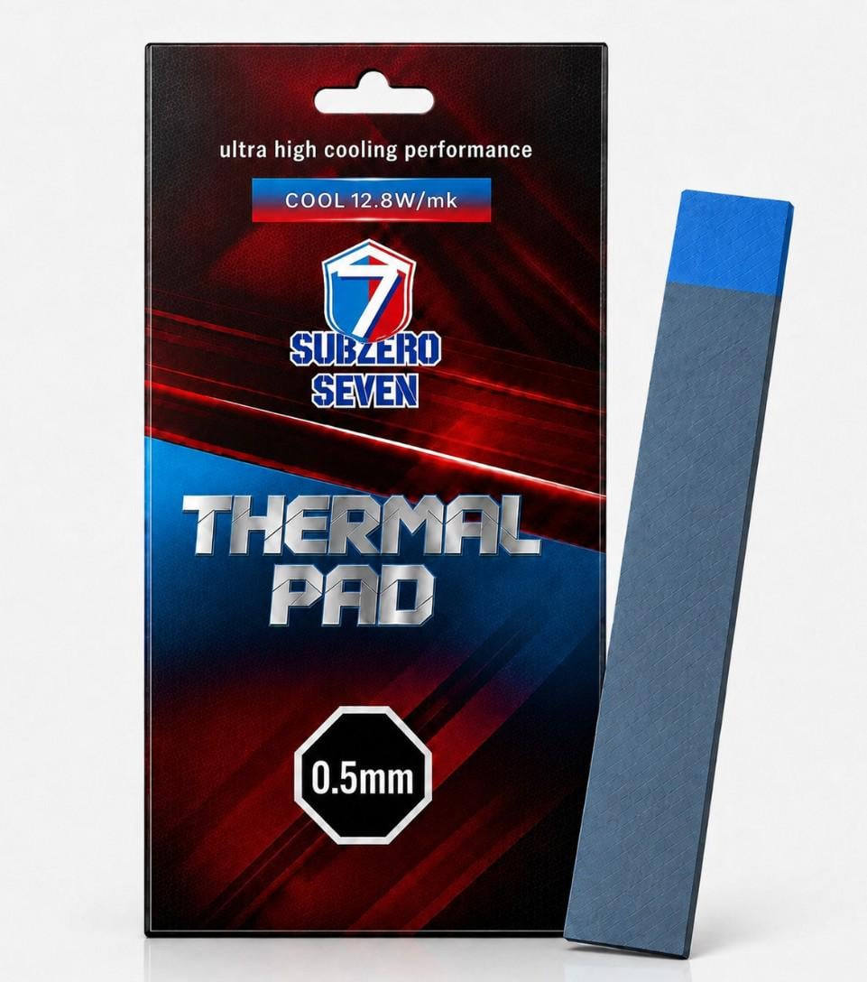 Термопрокладка SubZero Seven Cool 12.8W/m·K 120x20x0,5 мм (3139226566)