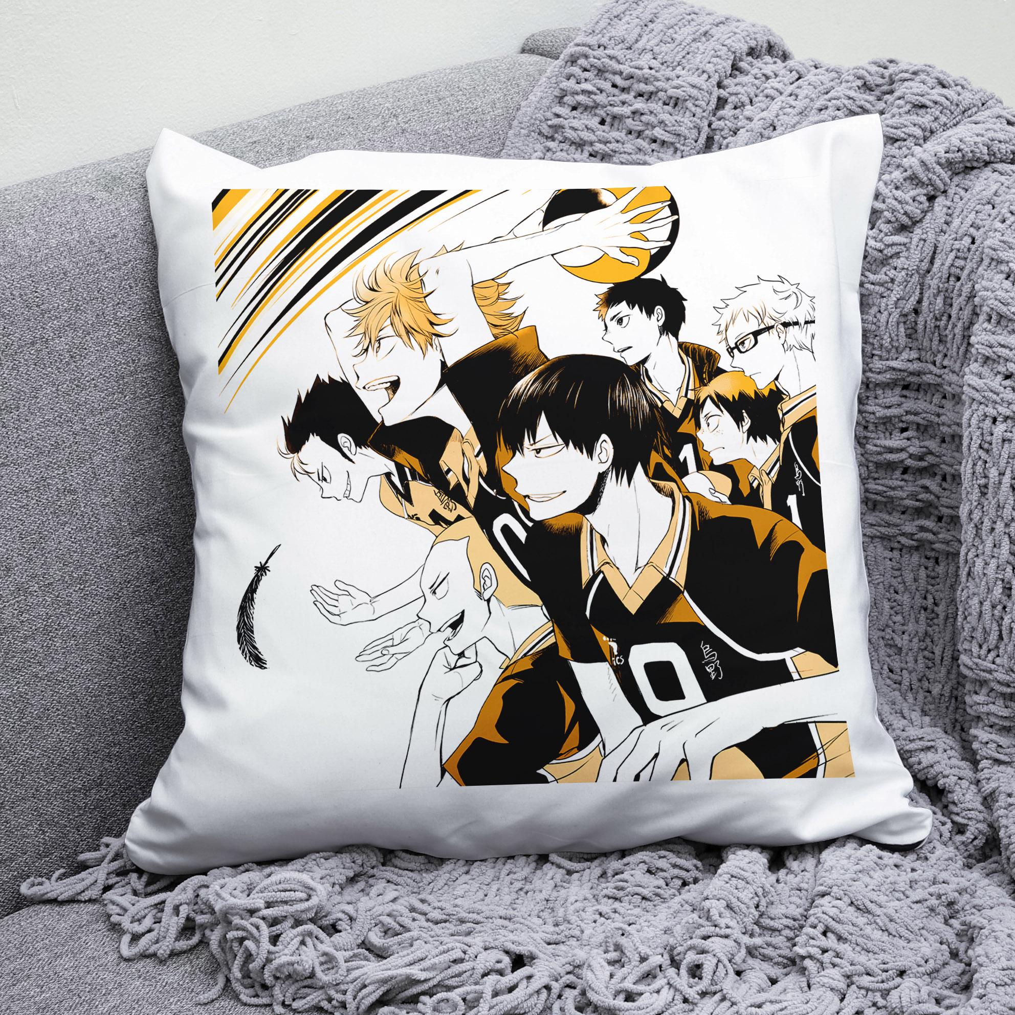 Плюшевая подушка квадрат с принтом Волейбол Haikyuu! "2