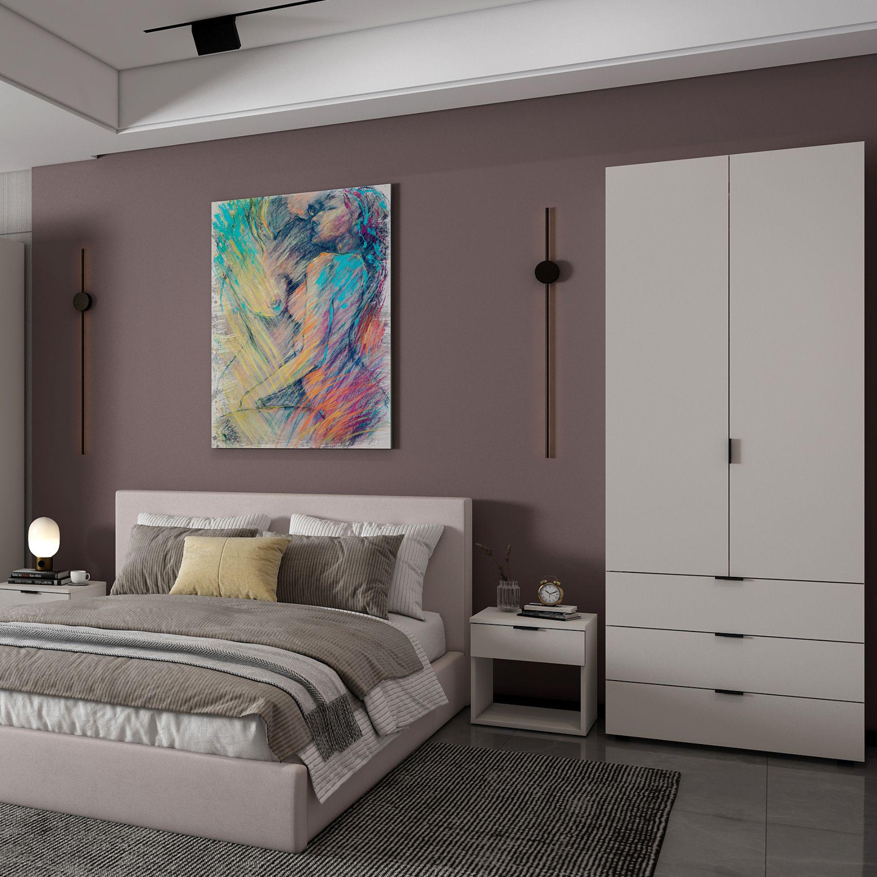 Шкаф распашной для одежды Doros Гелар 116,2х49,5х203,4 см Кашемир (26429999) - фото 3