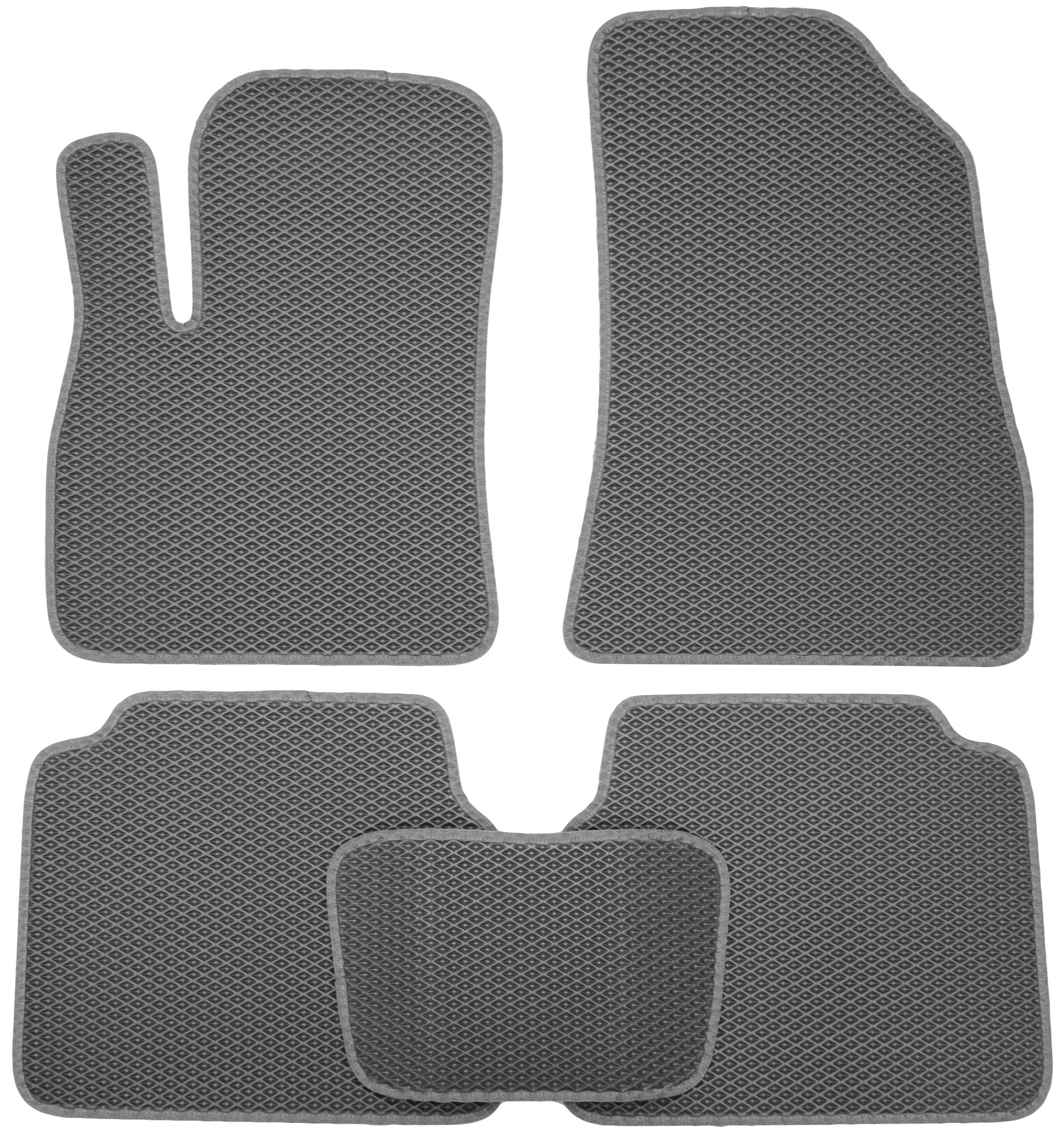 Коврики в салон для Hyundai Santa Fe '01-06 SM EVA-полимерные Серый Коврики в салон для Hyundai Santa Fe '01-06 SM EVA-полимерные Серый