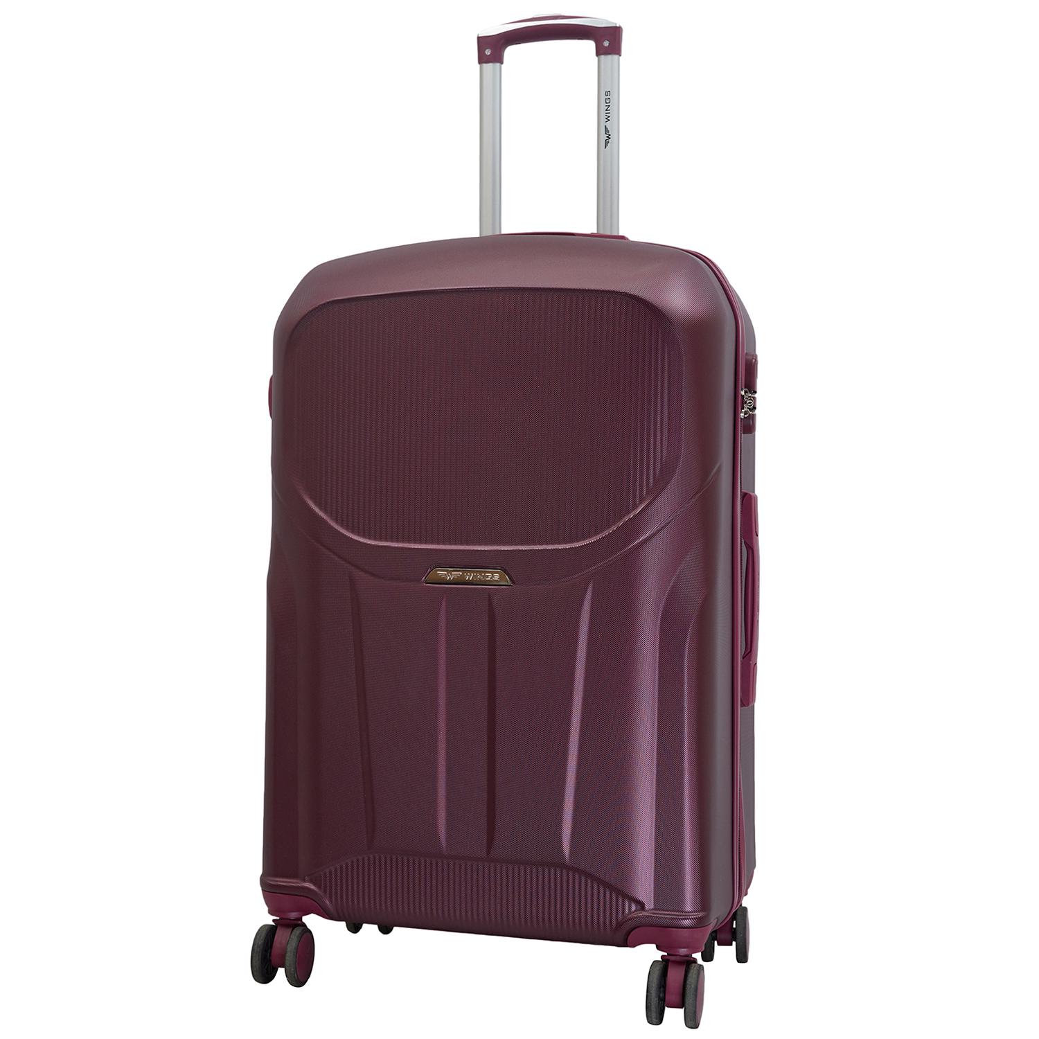 Валіза Wings PDT01 пластикова L Бордовий (50297)