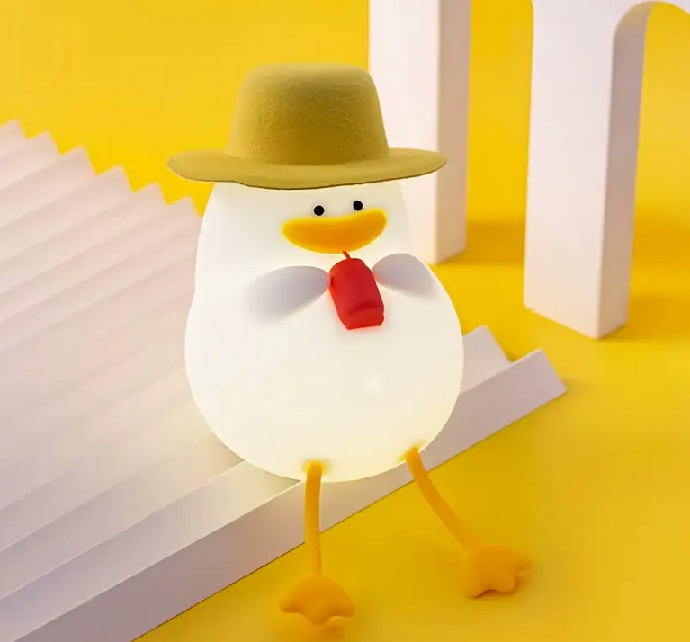 Нічник дитячий Качка силіконовий Білий (L-1921) - фото 9 Нічник дитячий Качка силіконовий Білий (L-1921) - фото 9