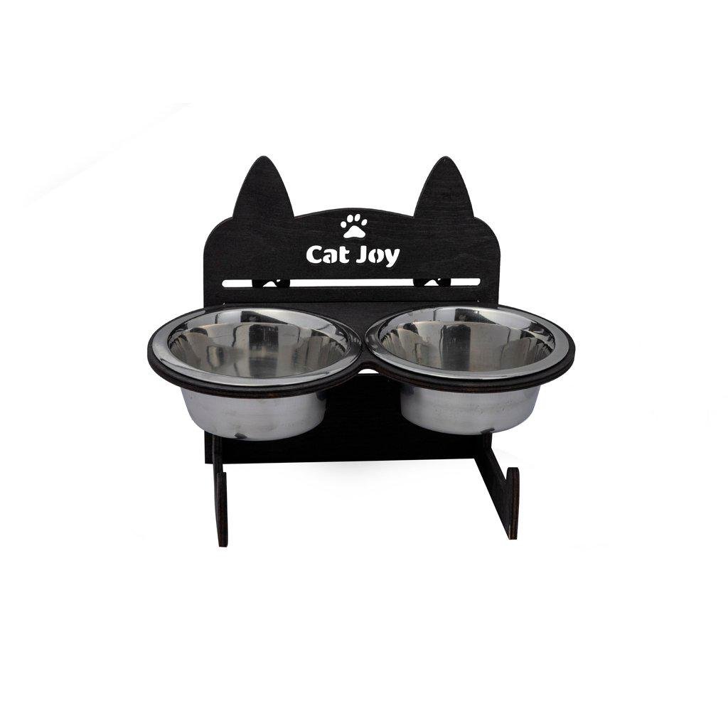 Годівниця для котів Cat Joy Мордочка з регулюванням висоти Венге (122200033)