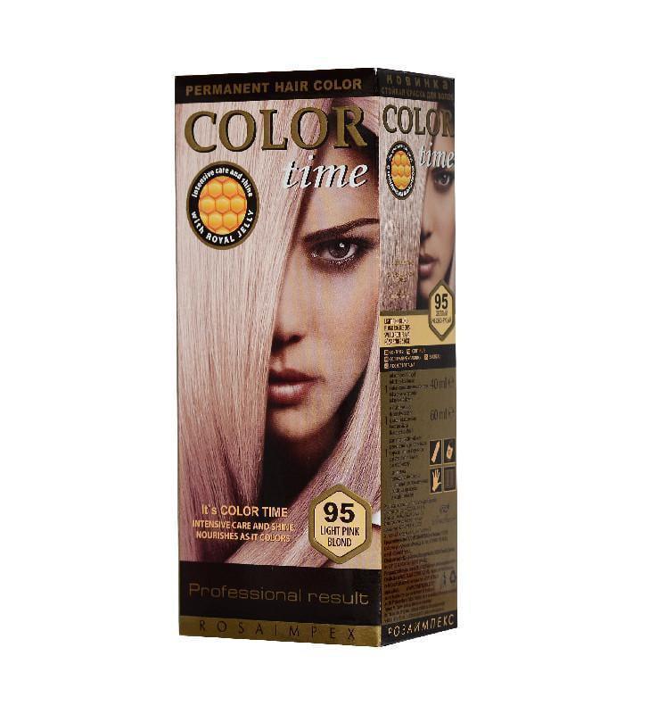 Краска для волос Color Time 95 Светлый розово-русый