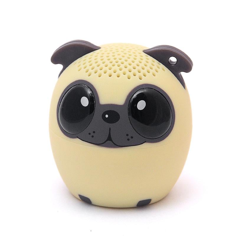 Портативная колонка Click Bluetooth Speaker Audio Animals Мопс - фото 1