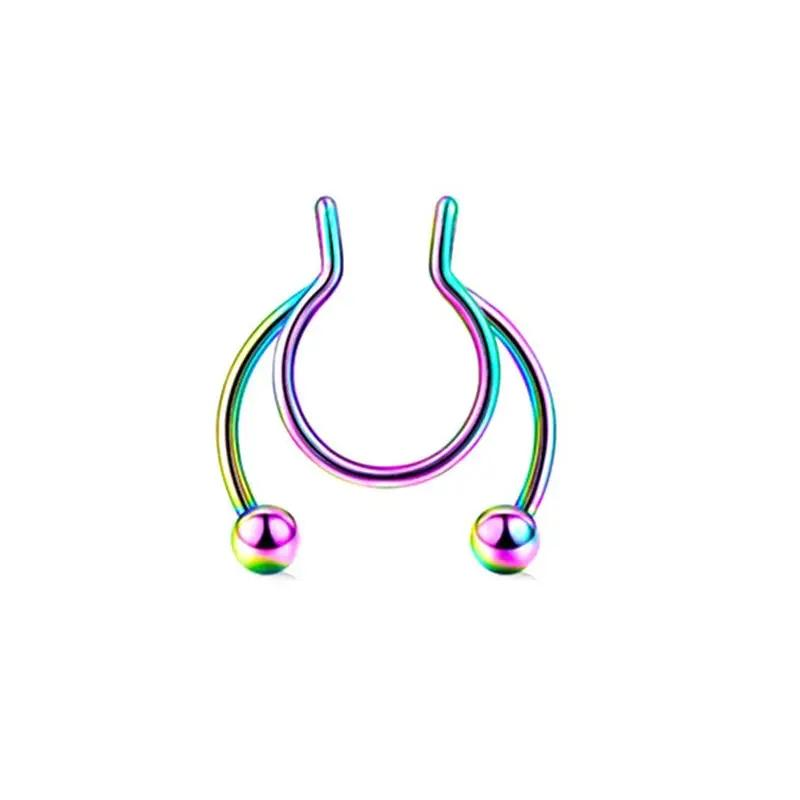 Септум-обманка для пірсингу універсальний з градієнтом Різнокольоровий (9024) Септум-обманка для пірсингу універсальний з градієнтом Різнокольоровий (9024)