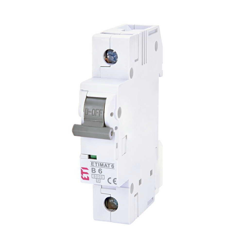 Автоматичний вимикач ETI ETIMAT6 1р B6 6 кА (2111512)