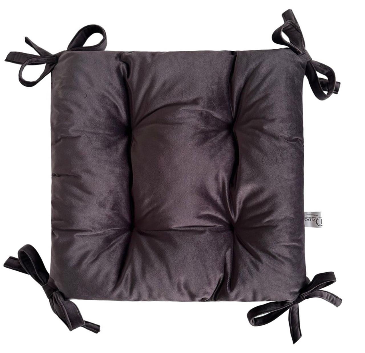 Подушка для стула/кресла/табурета 40х40х8 см Темно-коричневый (1885510354) - фото 1 Подушка для стула/кресла/табурета 40х40х8 см Темно-коричневый (1885510354) - фото 1