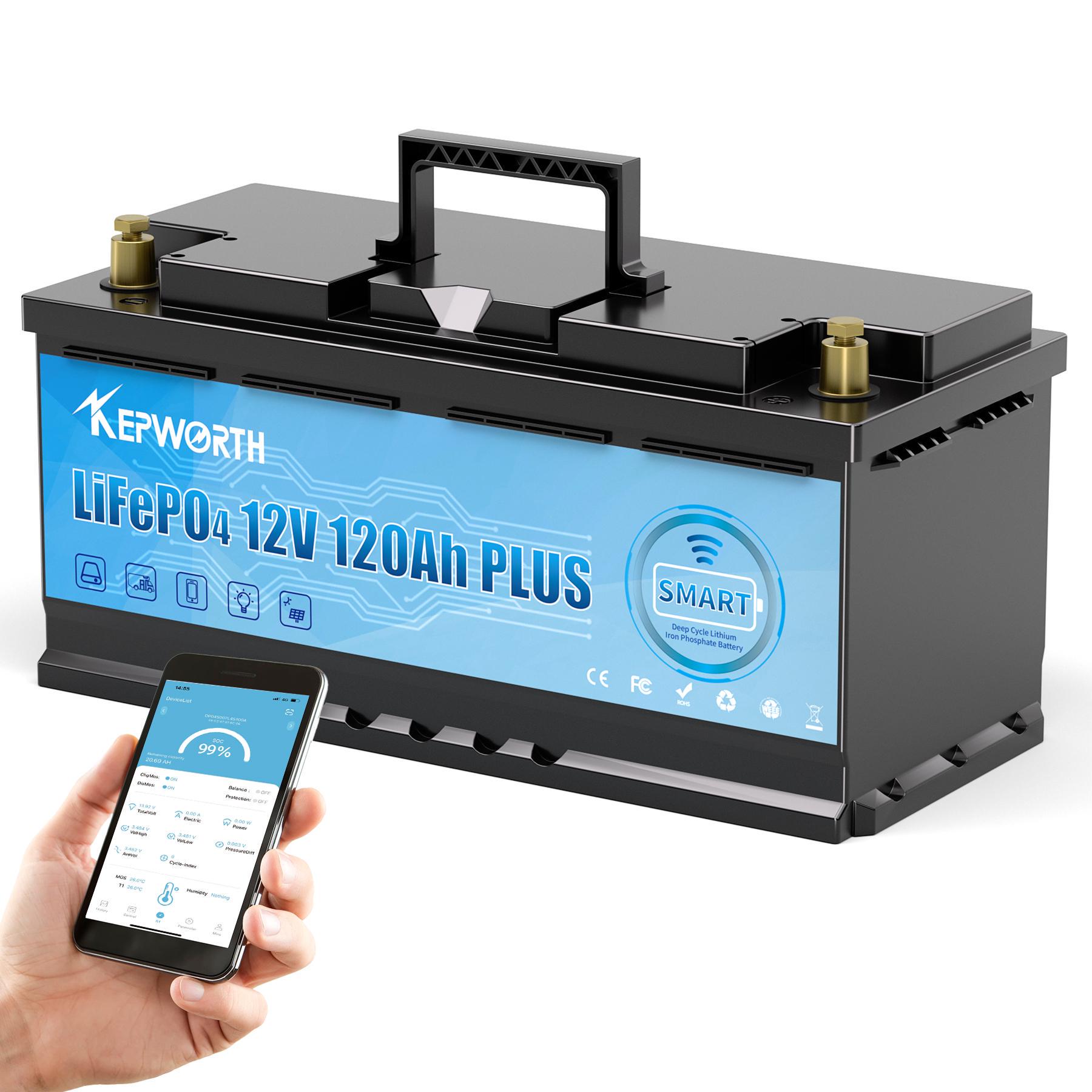 Аккумулятор Kepworth LiFePO4 12V/120AH Bluetooth (344256) - фото 5 Аккумулятор Kepworth LiFePO4 12V/120AH Bluetooth (344256) - фото 5