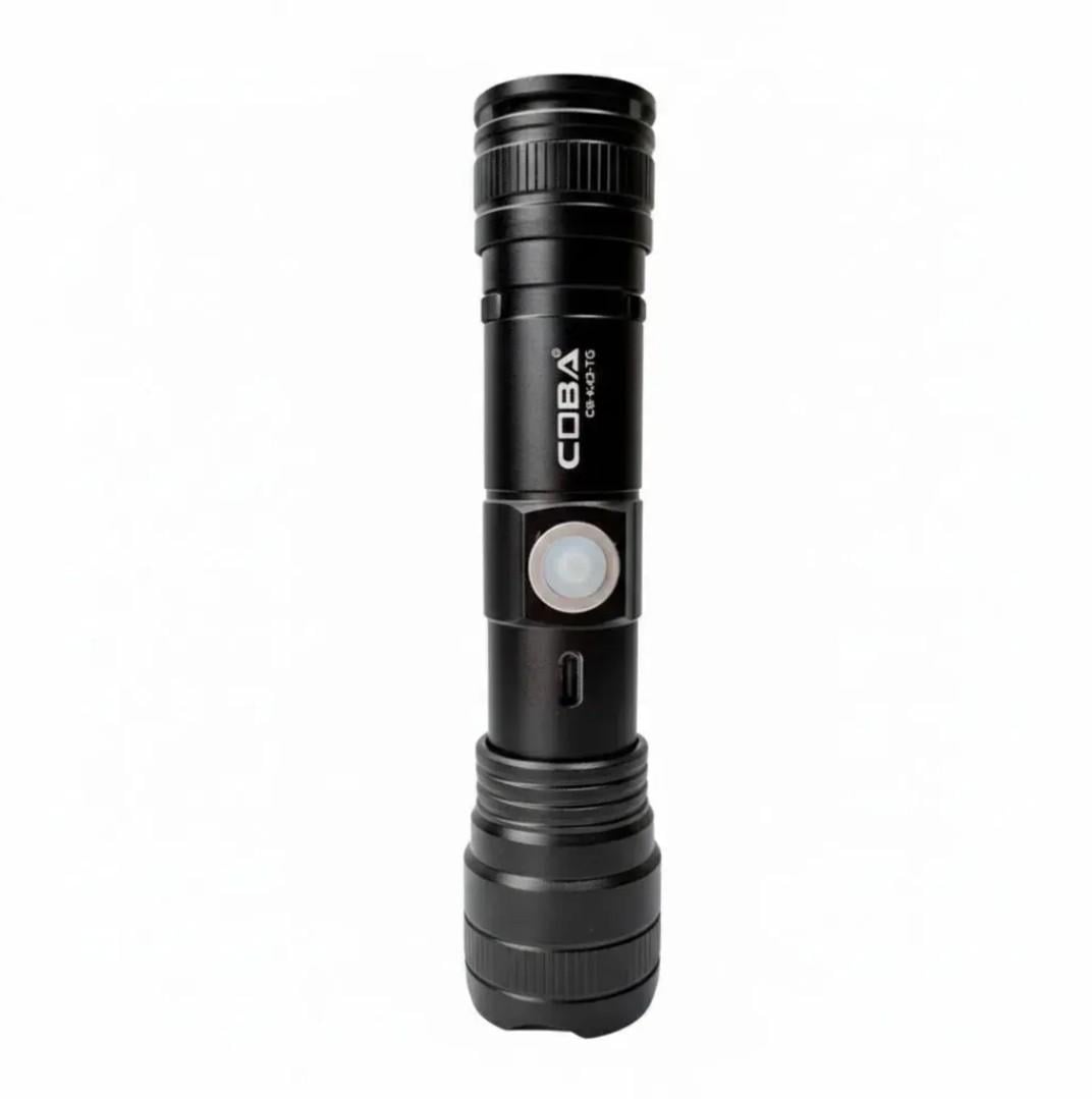 Фонарик светодиодный ручной CB-K42-TG аккумуляторный с магнитом ZOOM 3 режима (37971391)