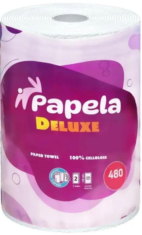 Паперовий рушник Papela Deluxe 2 шари 480 відривів (16578)