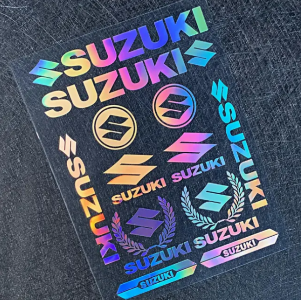 Комплект виниловых стикеров Suzuki 20х30 см
