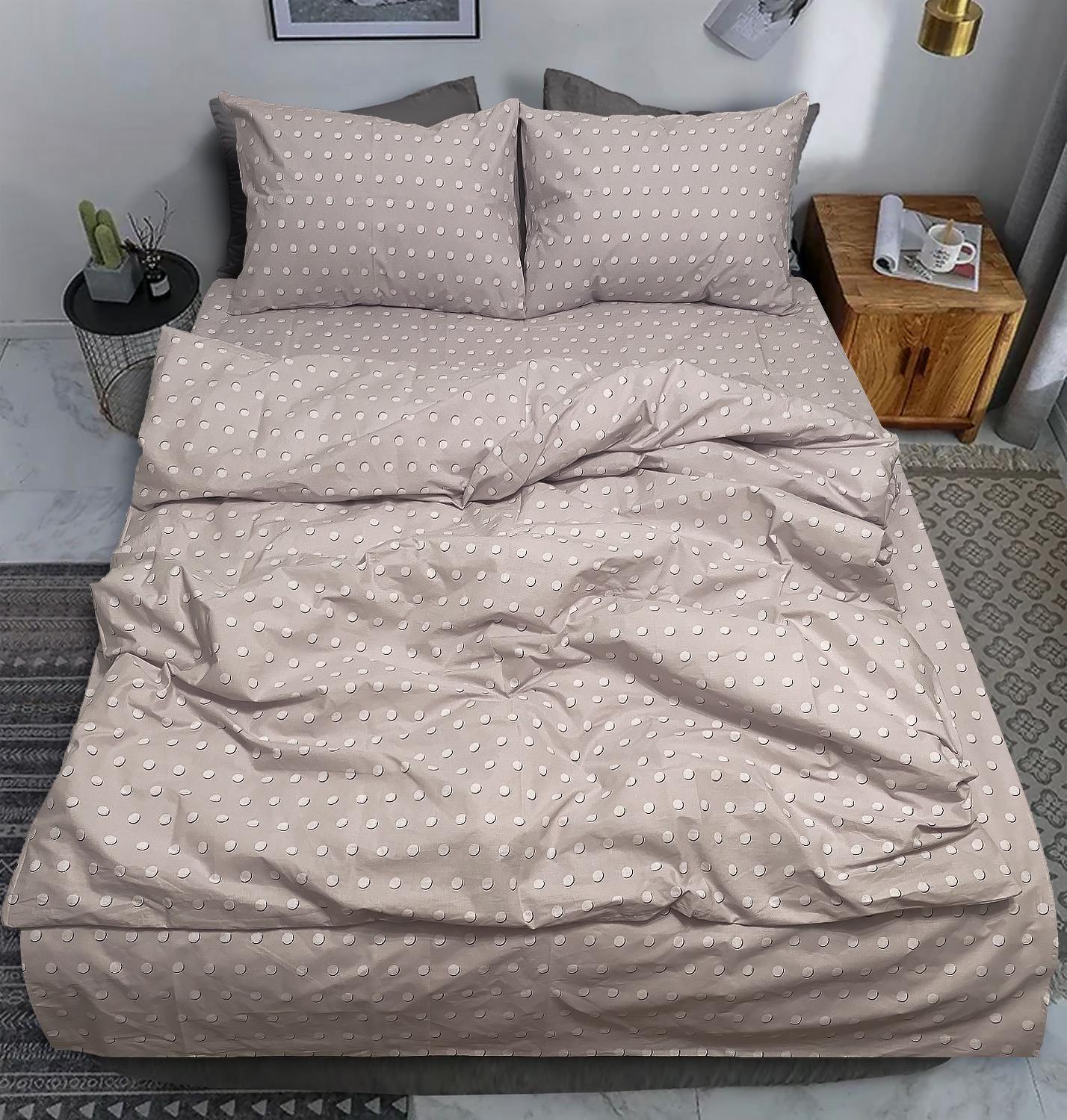 Комплект постельного белья полуторный Zastelli Горох бязь 145х210 см Фиолетовый (20780)