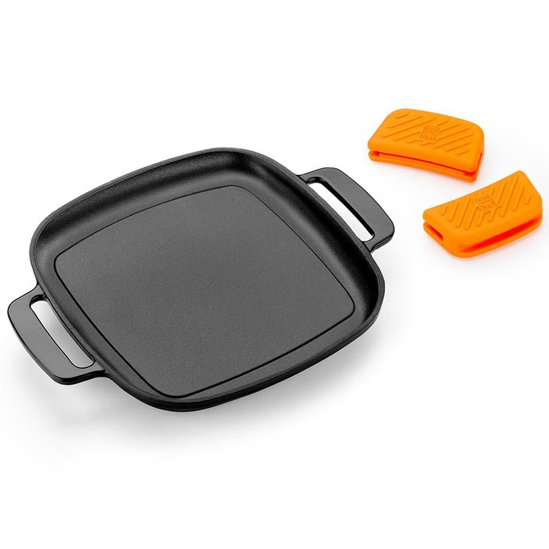 Сковорідка чавунна для грилю Bra Efficient Iron 24х24 см (101005510) - фото 3