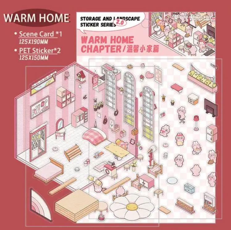 Наклейки 3D для створення міні кімнат з капібарою 4в1 з пінцетом - фото 17 Наклейки 3D для створення міні кімнат з капібарою 4в1 з пінцетом - фото 17