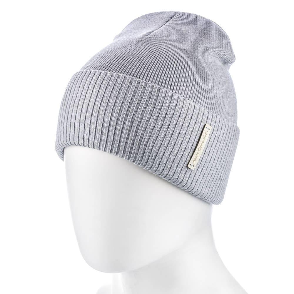 Шапка unisex Actrics UH794 из хлопка Светло-серый