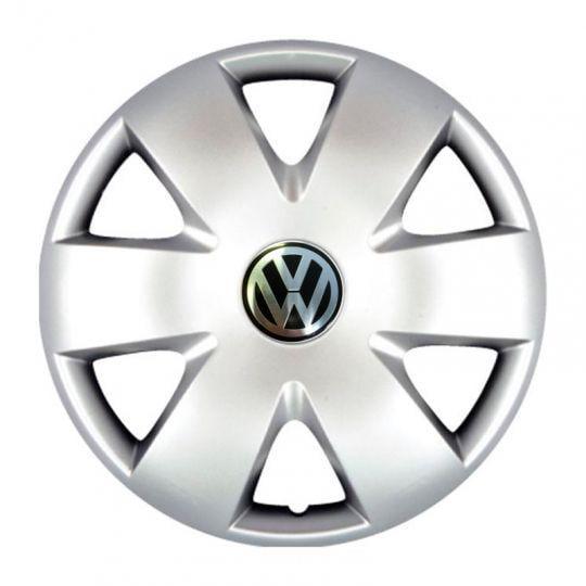 Автомобильные колпаки SKS 308 R15 с логотипом Volkswagen 4 шт. Серебристый