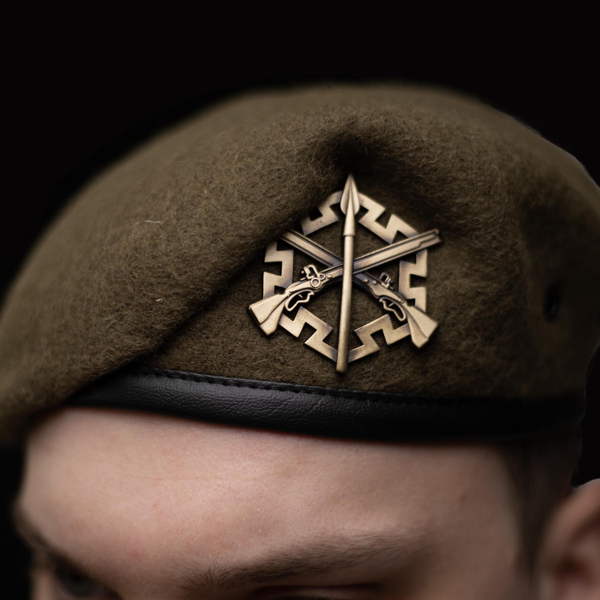 Берет Силы территориальной обороны ВСУ L/57-58 см Степ (29052896) - фото 4 Берет Силы территориальной обороны ВСУ L/57-58 см Степ (29052896) - фото 4