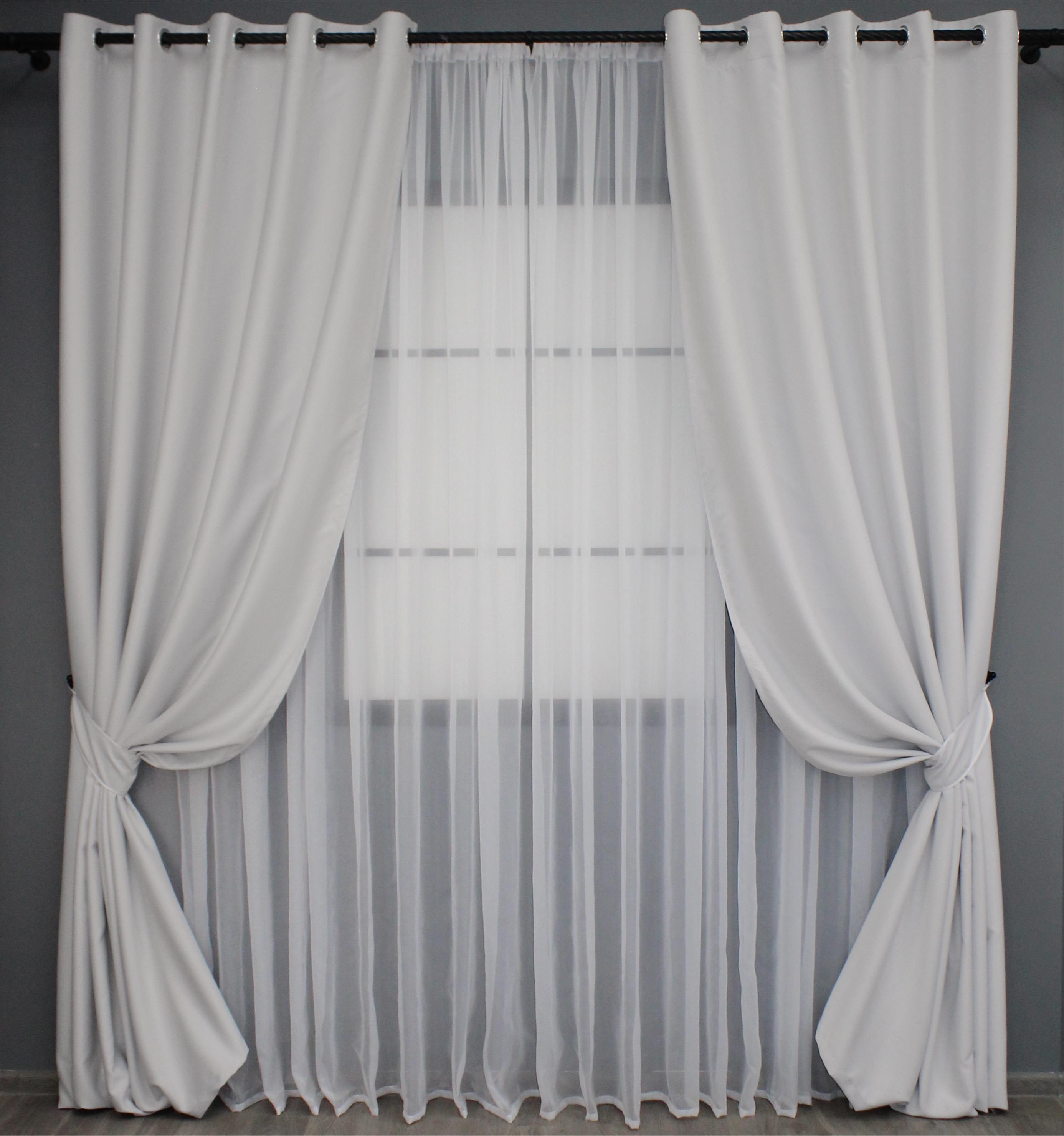 Комплект штор на люверсах VR-Textil Midnight №1223ш 150х270 см 2 шт. Світло-сірий (37-0112) - фото 1 Комплект штор на люверсах VR-Textil Midnight №1223ш 150х270 см 2 шт. Світло-сірий (37-0112) - фото 1