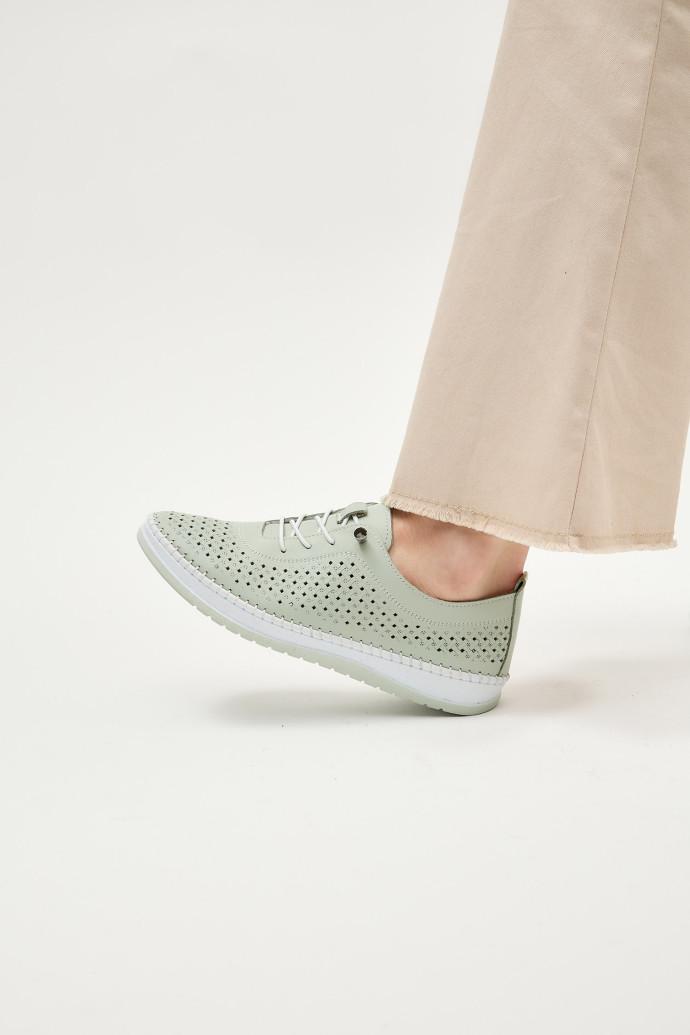 Мокасины женские Anna Lucci кожаные р. 41 Зеленый (194786) - фото 5 Мокасины женские Anna Lucci кожаные р. 41 Зеленый (194786) - фото 5