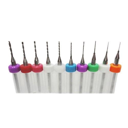 Набор сверл для граверов дремелей 0,3-1,2 мм хвостовик 3,175 мм 10 шт. (286562) Набор сверл для граверов дремелей 0,3-1,2 мм хвостовик 3,175 мм 10 шт. (286562)