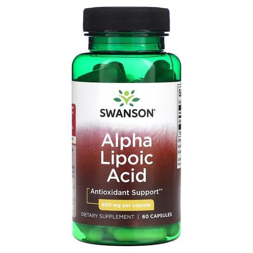 Альфа-липоевая кислота Swanson Alpha Lipoic Acid 600 мг 60 капс. (SWU167)