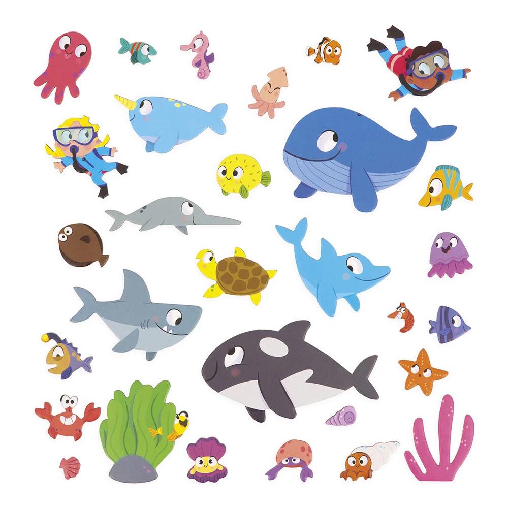 Магнитная учебная игра Janod Морские жители 30 элементов (J05448) - фото 5 Магнитная учебная игра Janod Морские жители 30 элементов (J05448) - фото 5