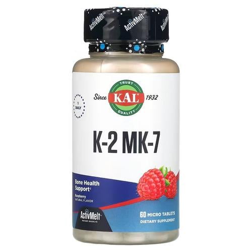 Витамин К KAL K-2 MK-7 Raspberry 60 Micro tablets (CAL-64684)