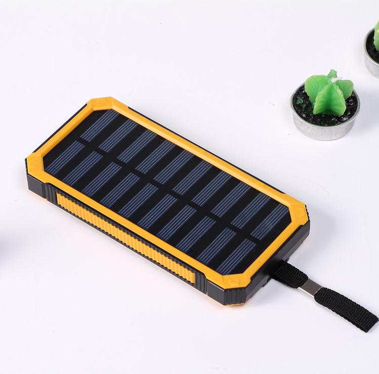 Внешний аккумулятор Solar 20000 mAh с фонариком с солнечной панелью (NOY63) - фото 2