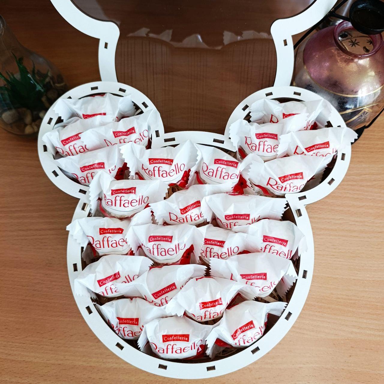 Бокс с конфетами Raffaello для ребенка/девушки на день рождения/день влюбленных/8 марта/праздник (ar288)