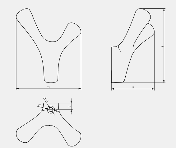 Гачок для одягу настінний GTV TORNA металевий 71х81х47 мм Хром (24767859) - фото 7