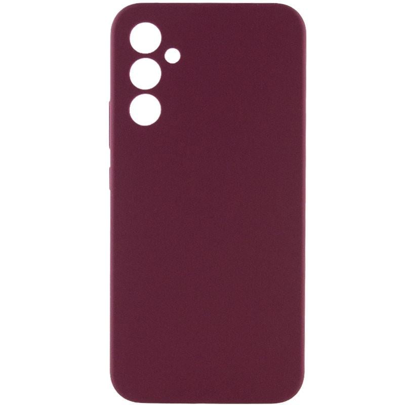 Противоударный Чехол Silicone Cover Lakshmi Full Camera (AAA) для Samsung Galaxy A34 5G Бордовый / Plum - фото 1