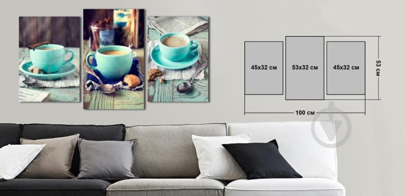 Модульная картина Декор Карпаты Vip Collection 100х53 см (VIP-M3-o491)