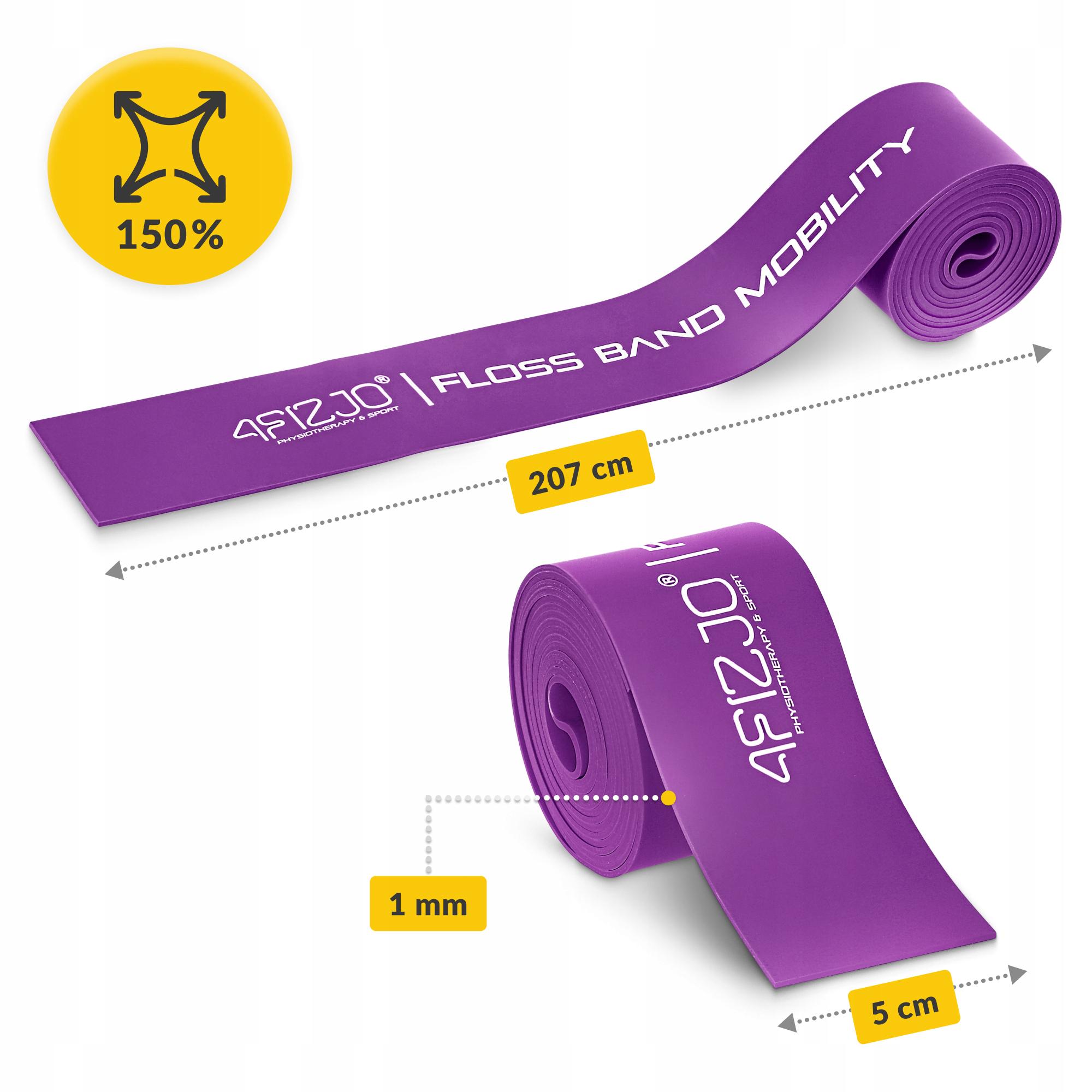 Стрічка компресійна для флосингу 4FIZJO Floss Band 207x5x0,1 см Violet (P-5905973405201) - фото 11 Стрічка компресійна для флосингу 4FIZJO Floss Band 207x5x0,1 см Violet (P-5905973405201) - фото 11