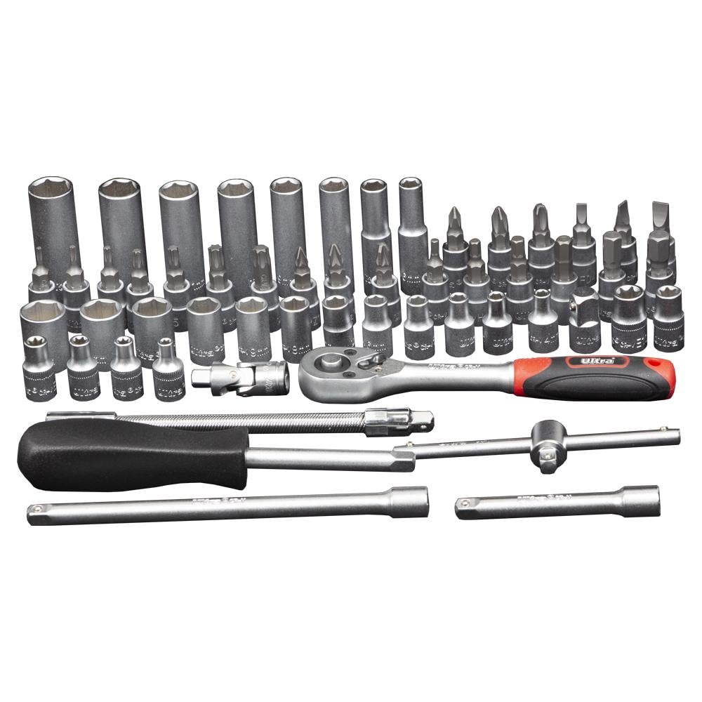 Набір насадок торцевих і біт Ultra Taiwan CrV 1/4" 56 шт. (6003172) - фото 3 Набір насадок торцевих і біт Ultra Taiwan CrV 1/4" 56 шт. (6003172) - фото 3