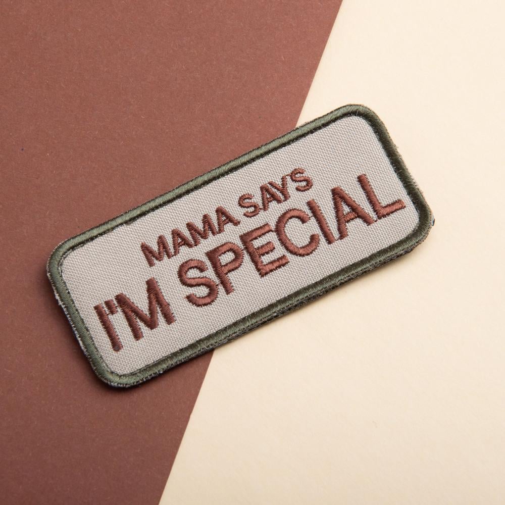 Набор шевронов на липучке 'Mama says I am special' 4х9 см 2 шт. (25842) - фото 8