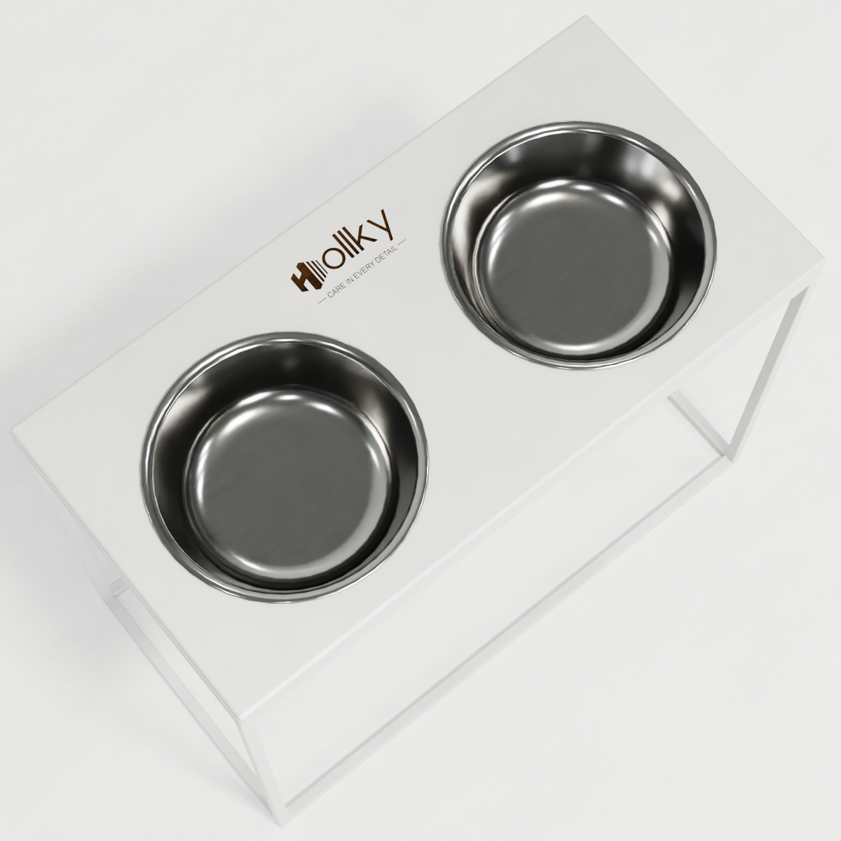 Миски на подставке для больших собак Hollky Base XL20 2х1,8 л (BXL40-522640-WHWH) - фото 6 Миски на подставке для больших собак Hollky Base XL20 2х1,8 л (BXL40-522640-WHWH) - фото 6