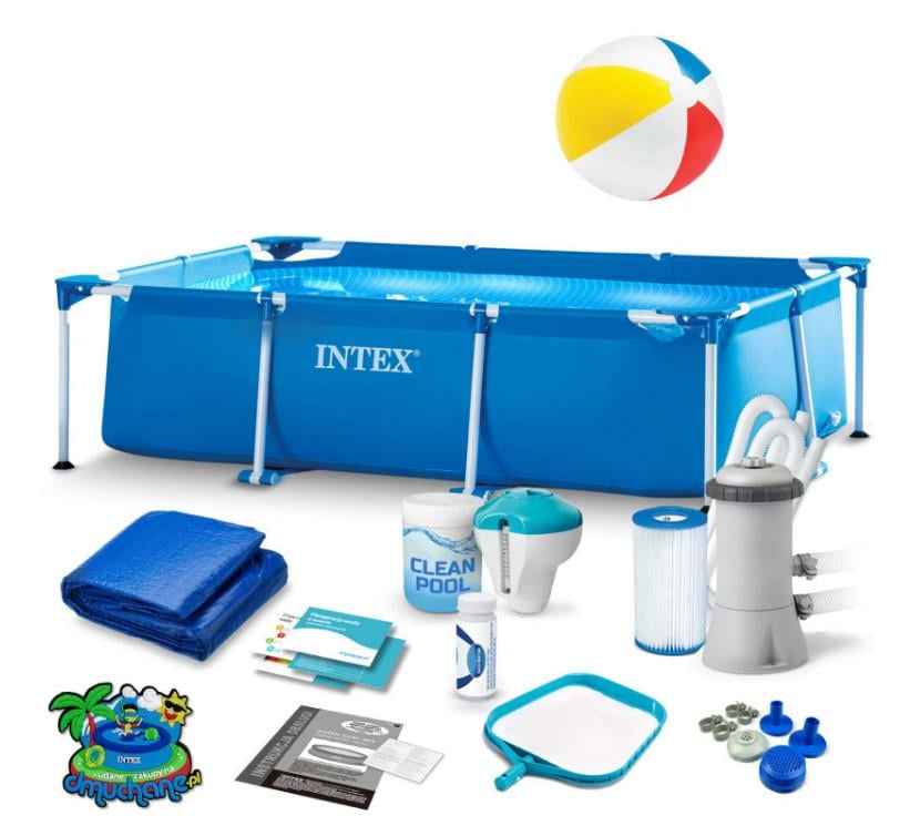 Бассейн каркасный прямоугольный 15в1 Intex 28270 220x150x60 см (DM-28270-15w1)